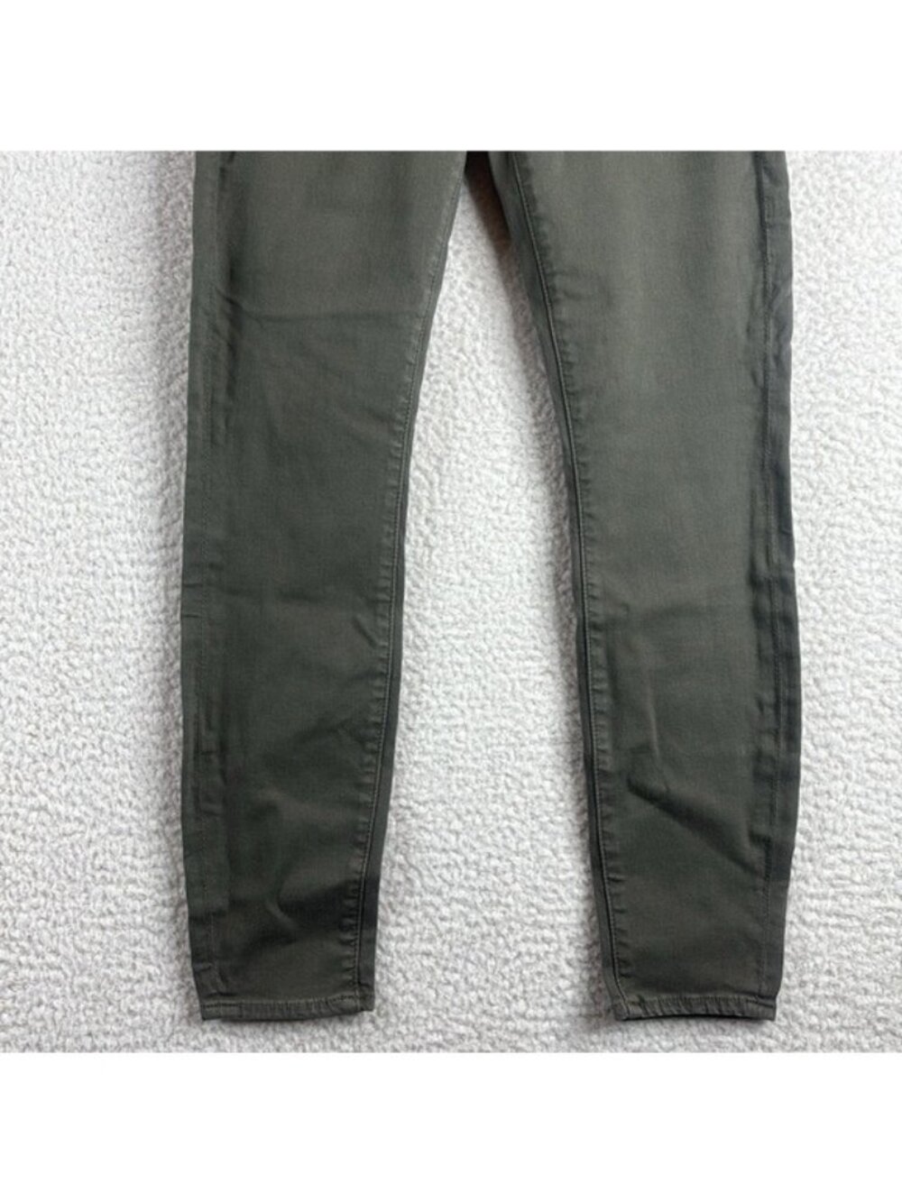 NWT 7 For All Mankind Womens Olive Green Stretch Ankle Skinny Jeans Size 25 - Picture 5 of 12